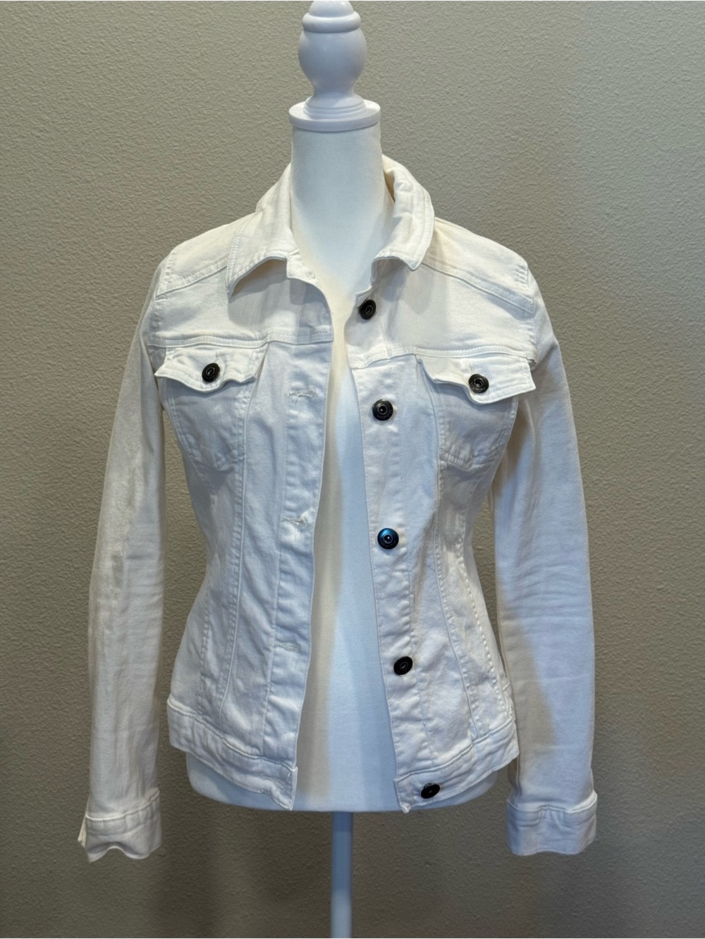 Wrangler White Women's Denim Jacket, Size S